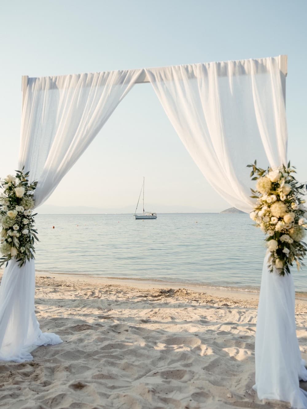Wedding arch on the beach